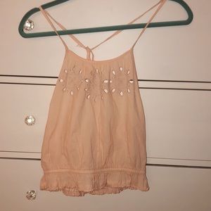 Peachy aerie cropped tank